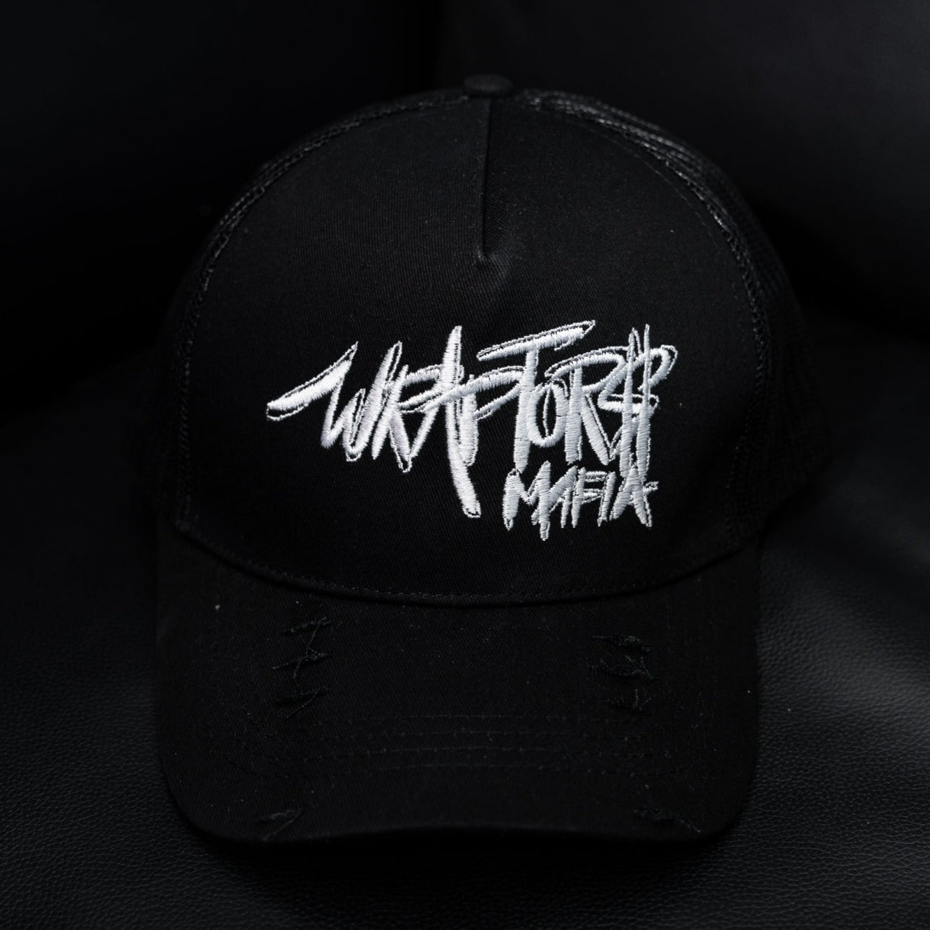 Wraptors Mafia Black & White Trucker Hat