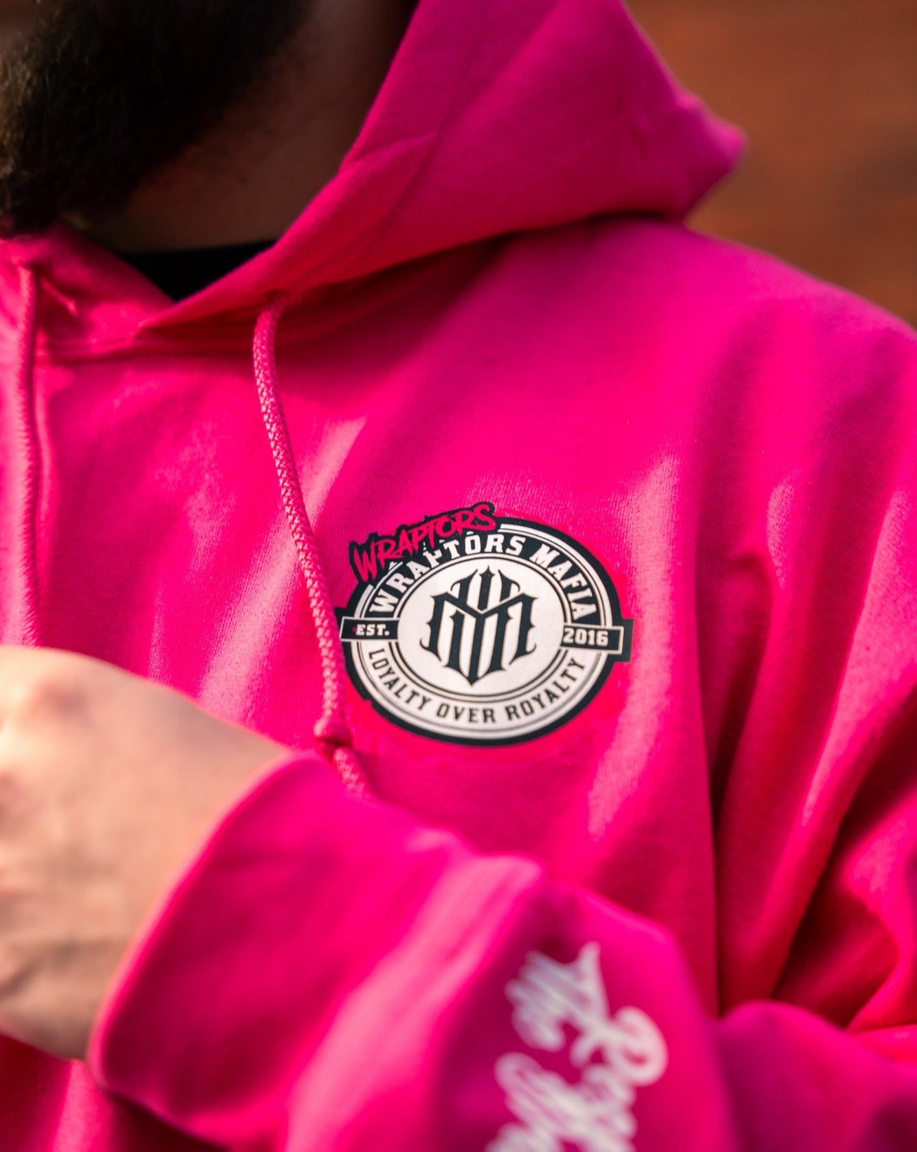 Fluorescent Pink Wraptors x NO LIMIT Hoodie Beanie Combo