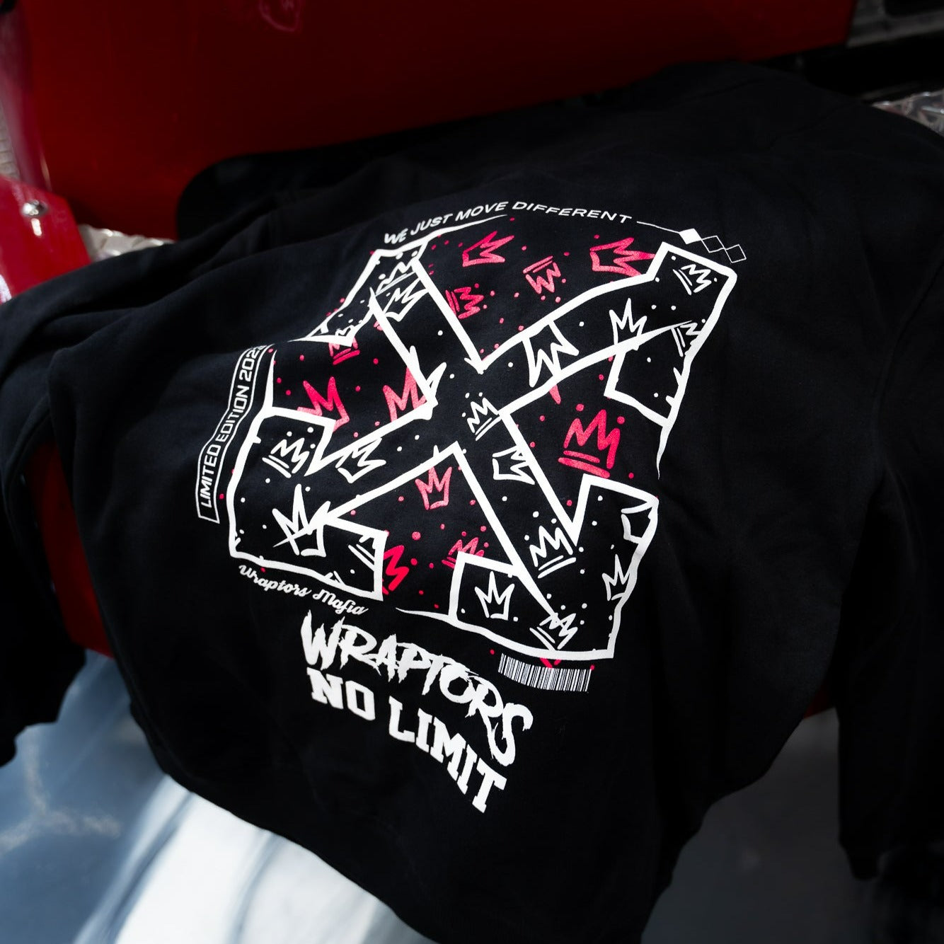 Wraptors X NOLIMIT Pink Crown Hoodie