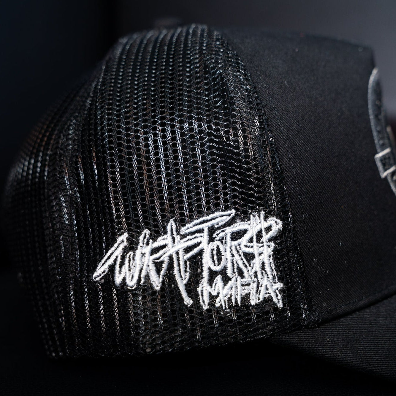 Wraptors Mafia Black & Grey Trucker Hat