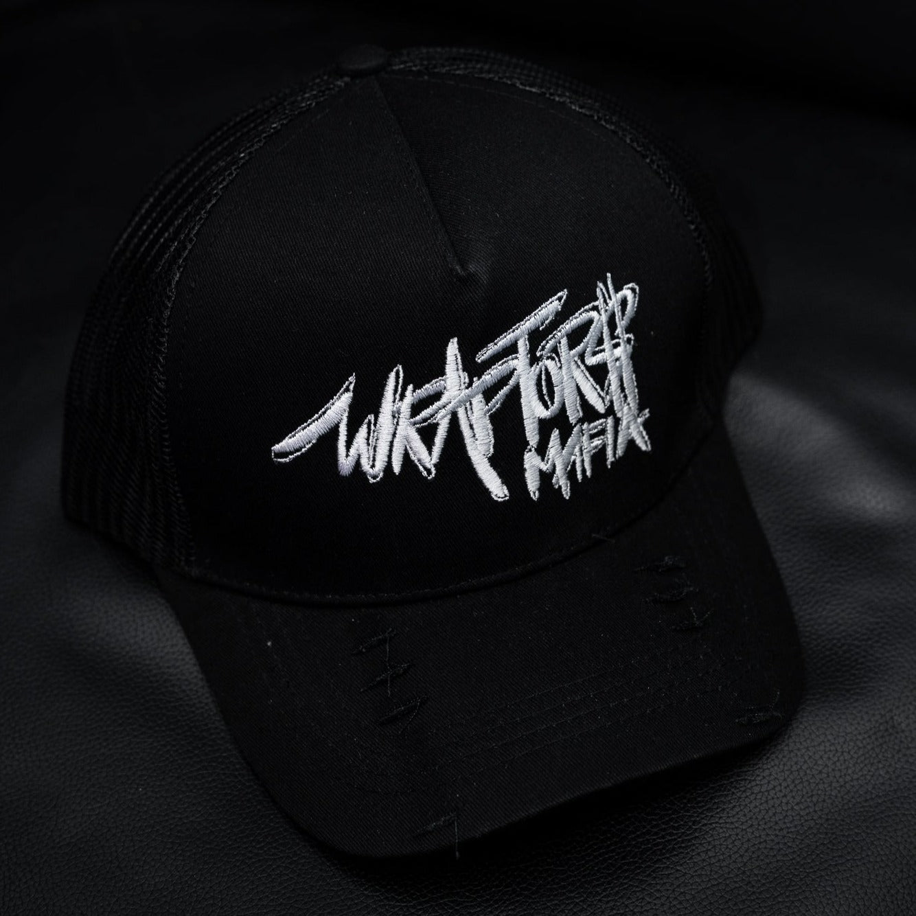 Wraptors Mafia Black & White Trucker Hat