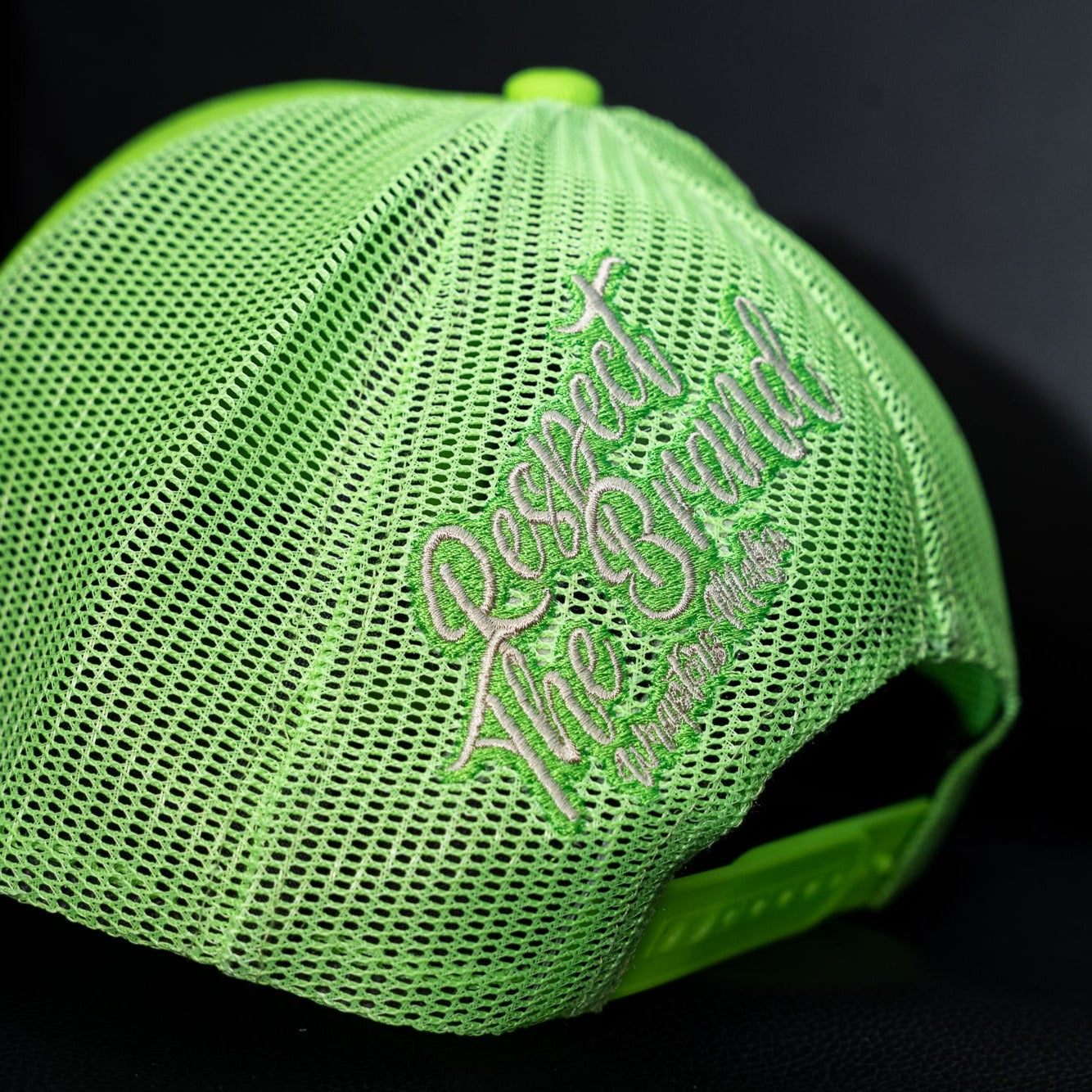Wraptors Mafia Highlighter Green & White Trucker Hat