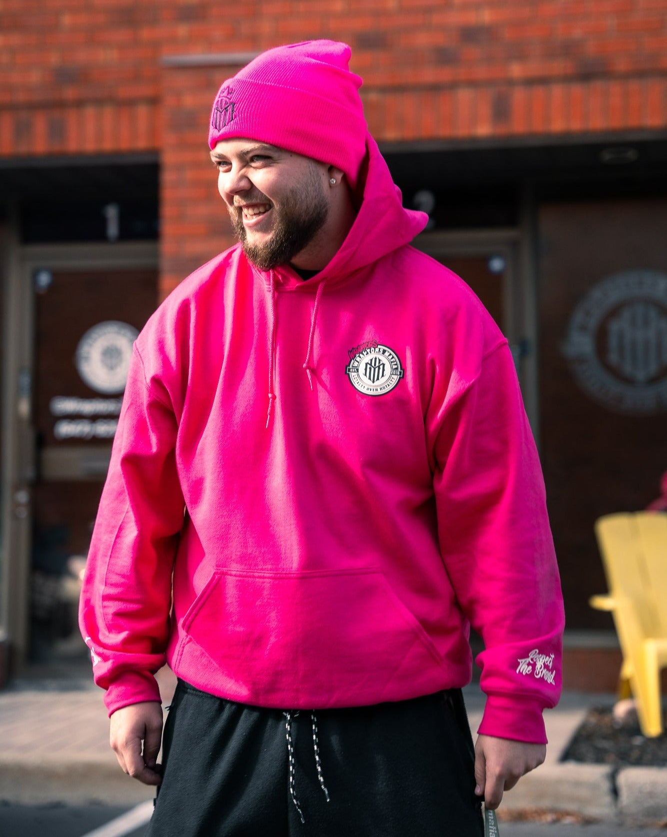 *SOLD OUT* Fluorescent Pink Wraptors x NO LIMIT Hoodie Beanie Combo