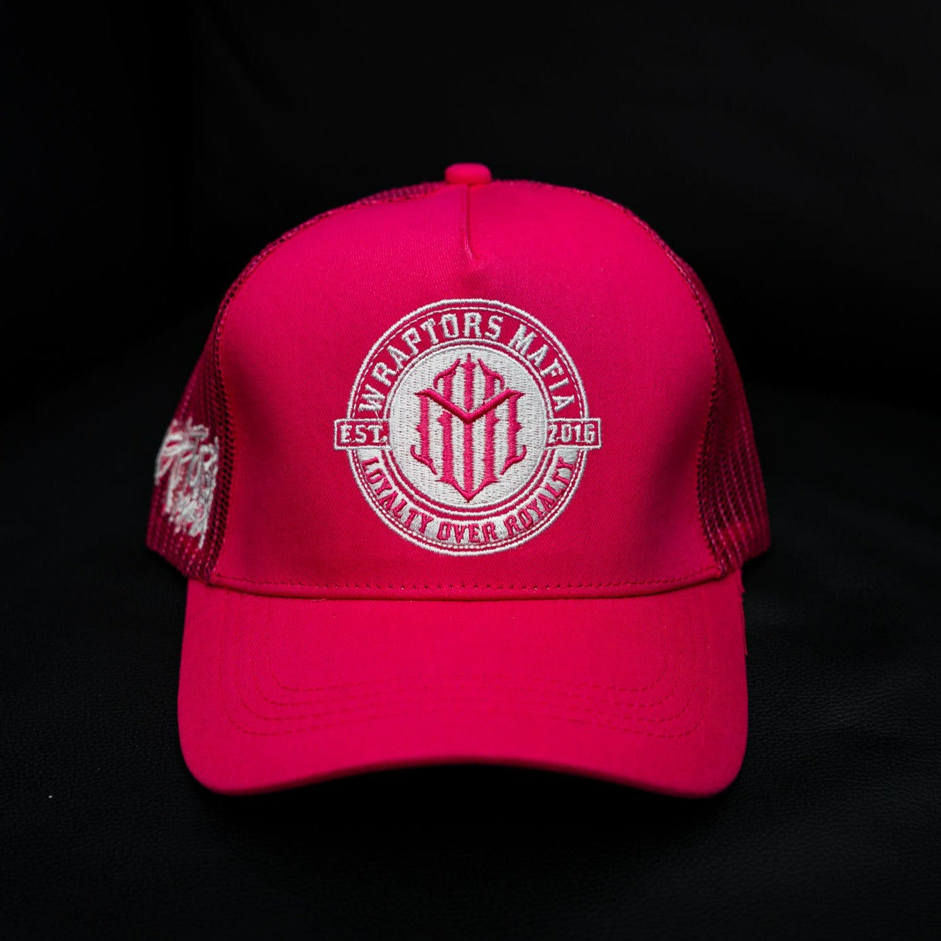 Wraptors Mafia Hot Pink & White Trucker Hat