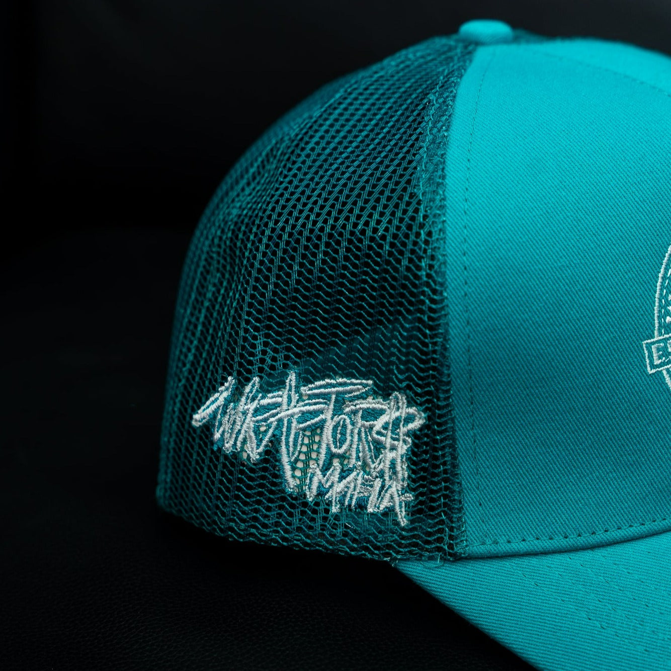 Wraptors Mafia Teal & White Trucker Hat