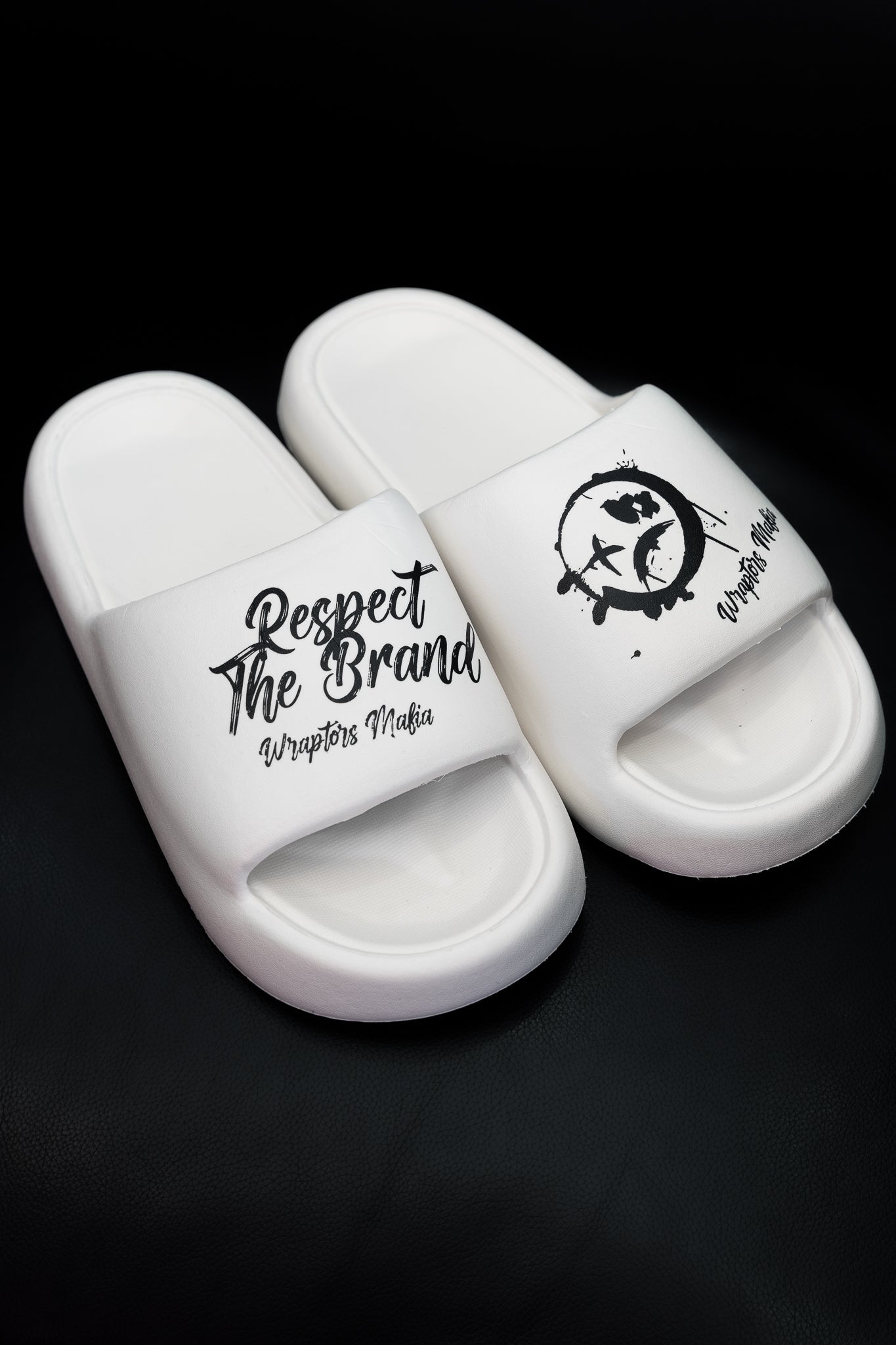 Wraptors Mafia White Slides