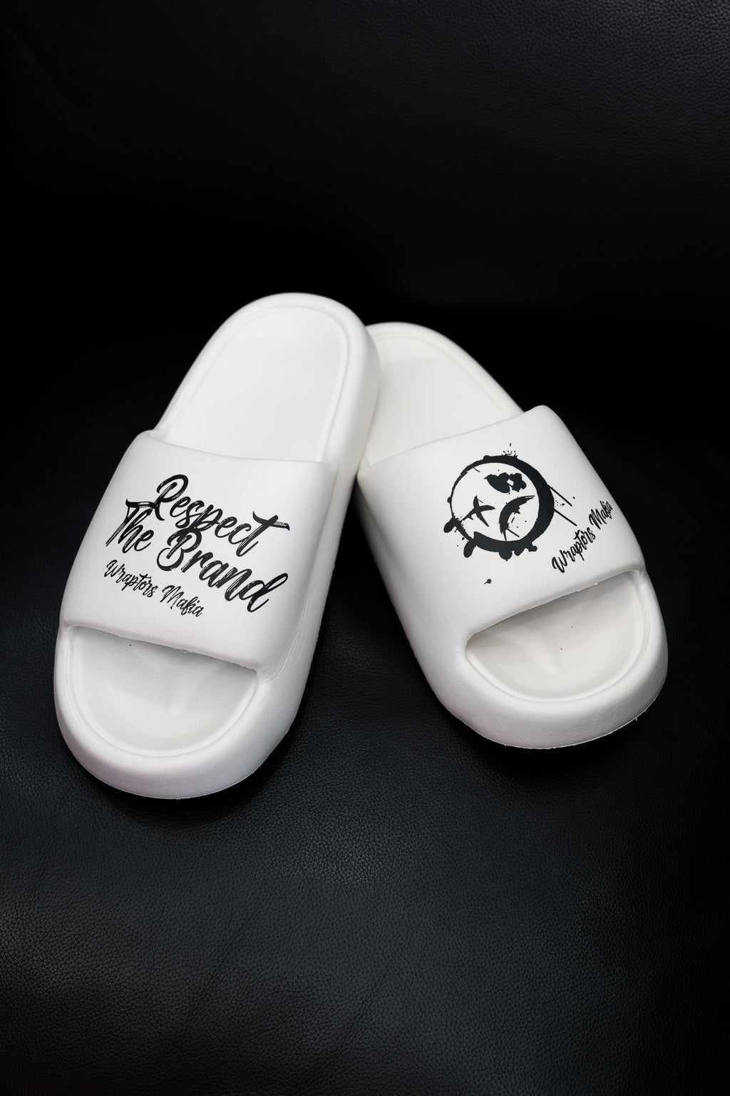 Wraptors Mafia White Slides