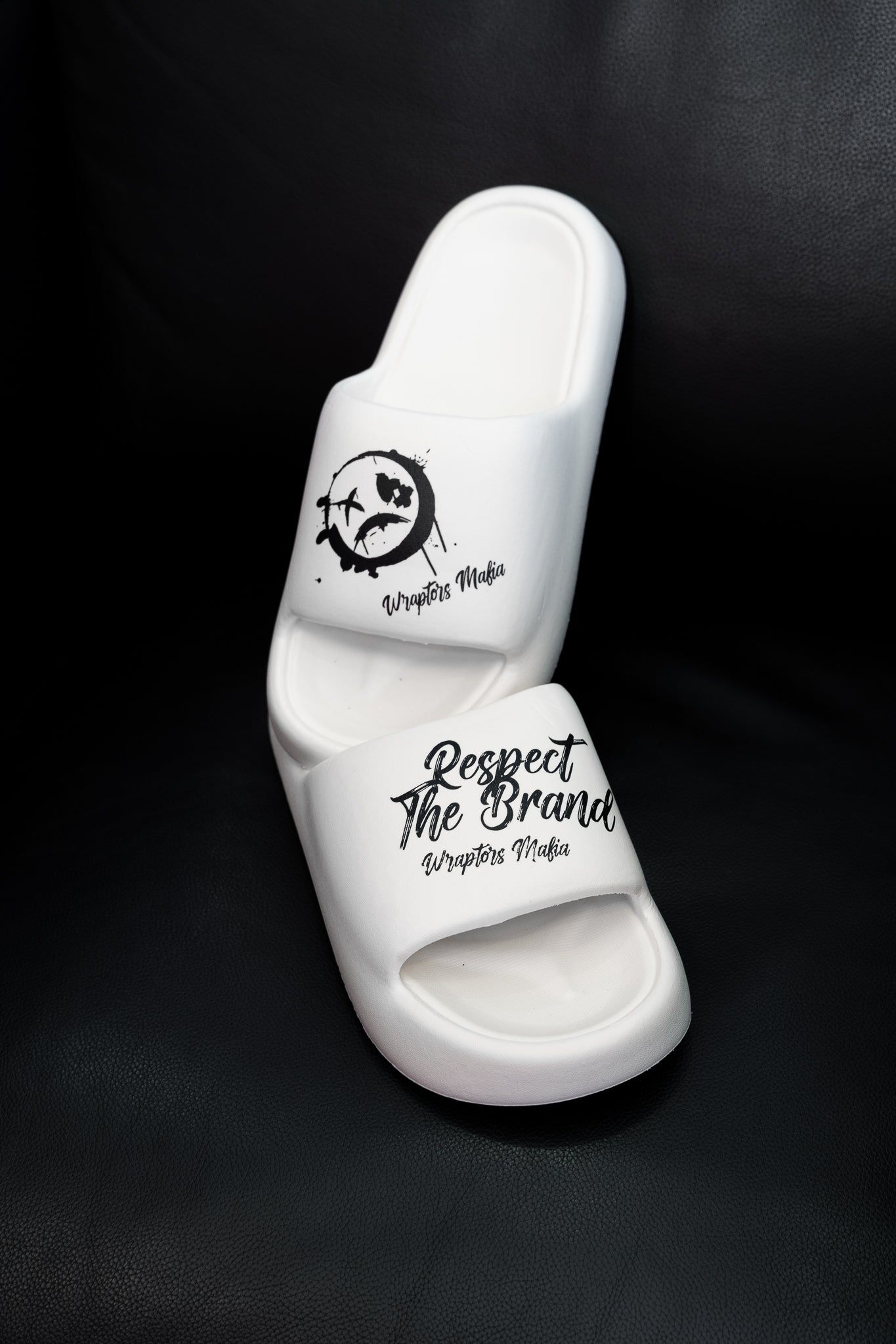 Wraptors Mafia White Slides