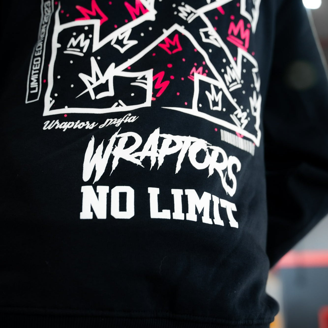 Wraptors X NO LIMIT Pink Crown Hoodie