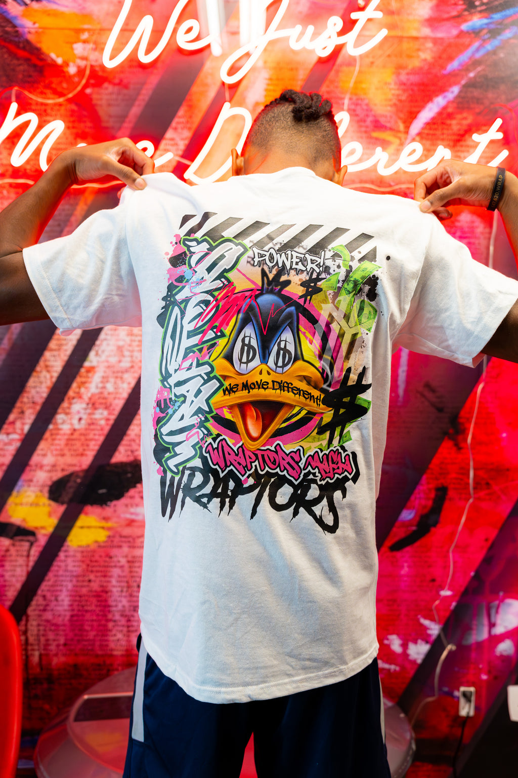 Wraptors Duffy White Tee