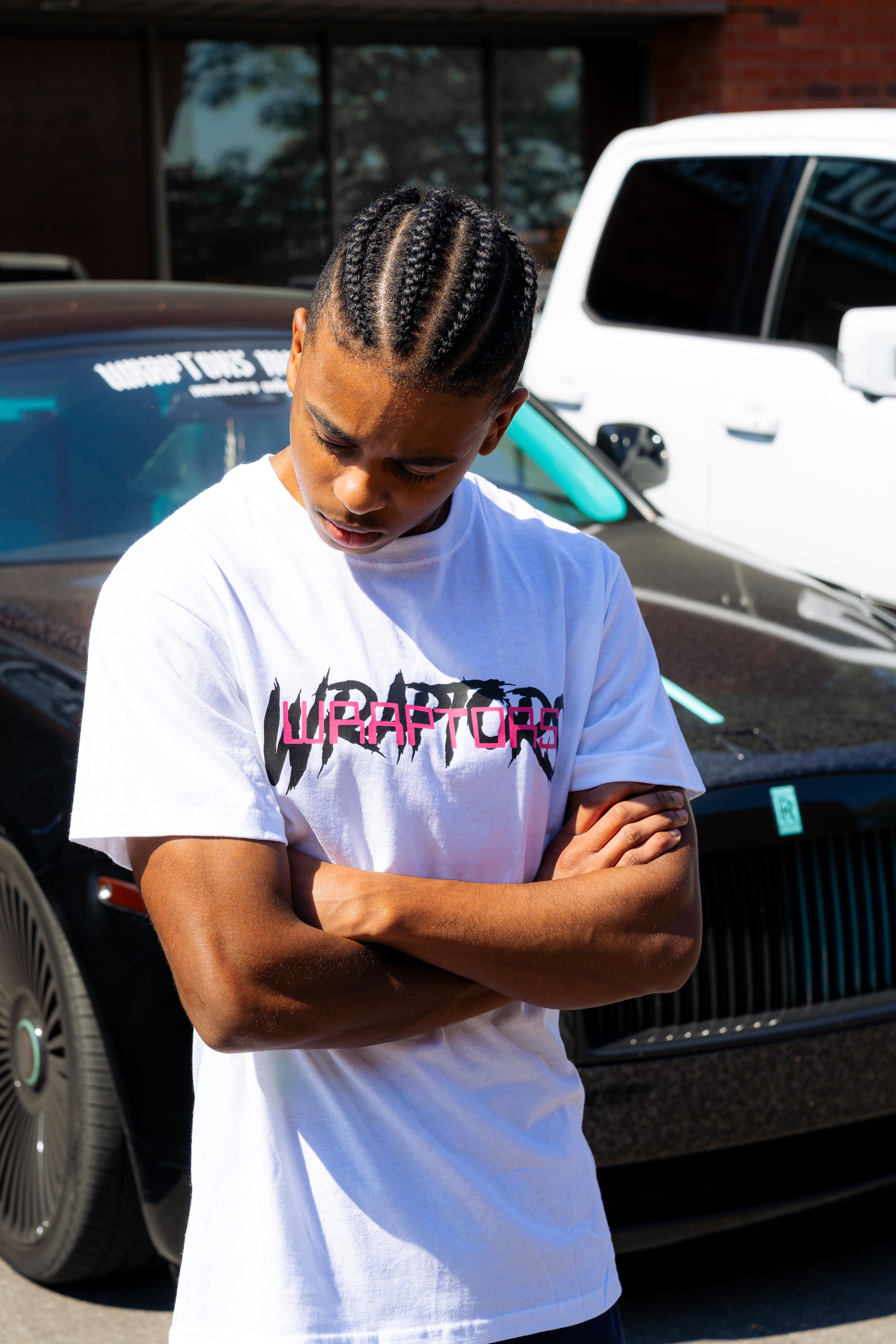 Robot Bear x Wraptors White Tee